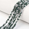 Electroplate Opaque Glass Beads Strands X-EGLA-A034-P4mm-M04-1