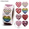 Heart Shaped Stickers Roll DIY-K027-A03-3