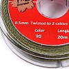 2-Ply Round Waxed Cotton Thread Cords YC-T004-01A-15-2