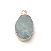 Natural Green Aventurine Pendants X-G-K333-01B-3