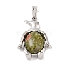 Natural Unakite Pendants G-A224-02P-08-1