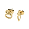 304 Stainless Steel Stud Earrings EJEW-G384-01G-1