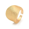 Matte Gold Alloy Adjustable Rings for Women LS-RJEW-K260-07C-2