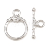 Brass Toggle Clasps KK-G548-42P-02-3