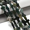 Natural Moss Agate Beads Strands G-I337-A05-01-2