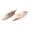 Natural Freshwater Shell Pendants SHEL-N026-140-2