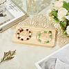 Beech Wooden Jewelry Bracelet Finger Ring Diplay Holder Tray ODIS-WH0010-02J-01-3
