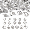 32PCS 16 Style Alloy Rhinestone Pendants ALRI-TA0001-16-2