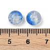 Transparent Crackle Glass Beads GLAA-XCP0001-62-8mm-3