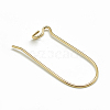 Brass Hoop Earrings X-KK-T032-012G-3
