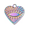 PVD Vacuum Plating 304 Stainless Steel Pendant Rhinestone Cabochons STAS-P288-12M-2