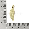 Brass Pave Shell Pendants KK-I708-14A-G-3