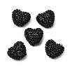 Sparkling Acrylic Heart Beads with Rhinestone Embellishment OACR-NH0001-02A-08-1