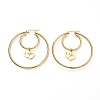 304 Stainless Steel Hoop Earrings EJEW-C501-03G-1