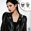 16 Bags Tibetan Style Skull Alloy Decorative Rivets DIY-DR0007-75AS-5