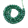 Natural Green Onyx Agate Beads Strands X-G-S359-375B-2