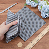 Gorgecraft 2Pcs 2 Style Honeycomb Pattern Silicone Hot Pads AJEW-GF0008-32-3