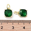 Brass Micro Pave Cubic Zirconia Charms KK-C051-15G-03-3