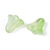Spray Painted Transparent Glass Beads GLAA-D006-20K-2
