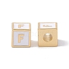 Rack Plating Brass Enamel Beads KK-B060-04G-04F-1