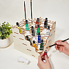 1Pc 5-Layer 24-Hole Triangle Wooden Paint Rack AJEW-HY0001-55-4