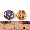 UV Plating Iridescent Opaque Acrylic Beads OACR-T028-32-4