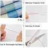 12 Rolls 12 Colors Metallic Sewing Thread OCOR-CY0002-02C-5
