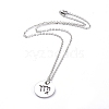 304 Stainless Steel Pendant Necklaces NJEW-E147-12P-2