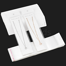  Rectangle Necklace Display Sets Cardboard Paper Cards NDIS-NB0001-03