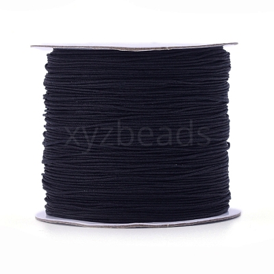 Nylon Braided Cord for Woven Jewelry Making Macrame Craft NWIR-D055-0.6mm-01-1