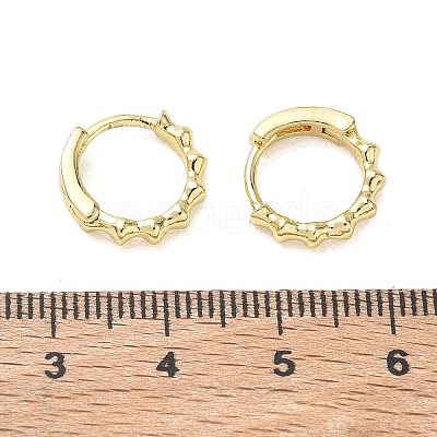 Brass Hoop Earrings KK-CBA30C7-33G-1