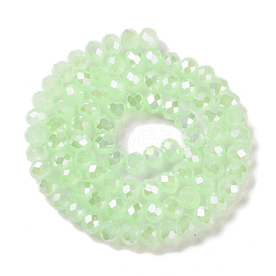 Baking Electroplate Glass Beads Strands DGLA-A039-J10mm-B17-1