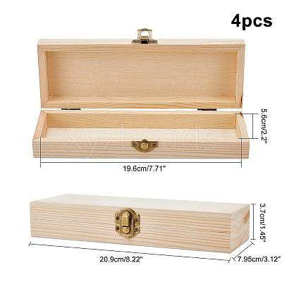 Pine Storage Box WOOD-WH0107-47-1