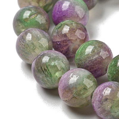 Dyed Natural White Jade Beads Strands G-F764-01F-1