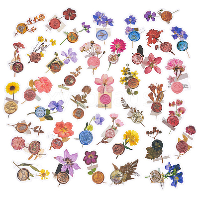 180Pcs 6 Styles Waterproof Self Adhesive PET Stickers DIY-CP0007-02-1