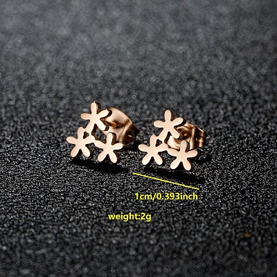 201 Stainless Steel Stud Earrings FS-WGB18B1-23-1