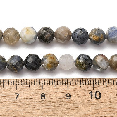 Natural Kyanite Beads Strands G-RM2025-A45-6mm-A-1