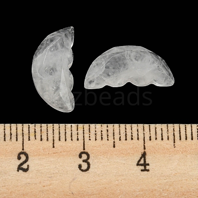 Natural Quartz Crystal Butterfly Wing Cabochons G-D078-02F-1