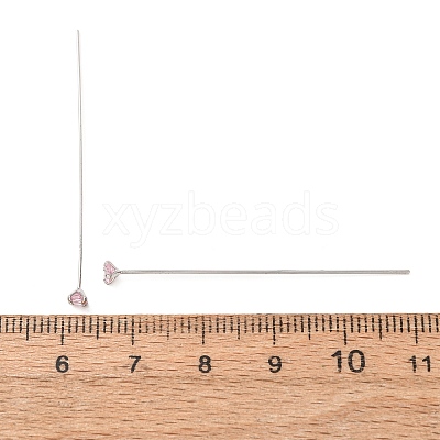 Brass Micro Pave Cubic Zirconia Stud Earring Findings CU-CBA4618-01P-02-1