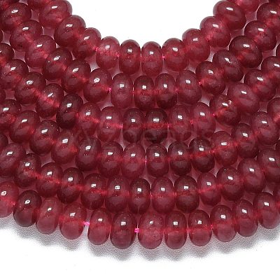 Natural Malaysia Jade Beads Strands G-B165-G01-5x8mm-22-1
