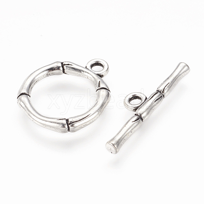 Alloy Toggle Clasps X-PALLOY-EA9143Y-AS-RS-1