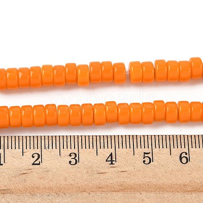 Opaque Glass Beads Strands GLAA-I060-01G-1