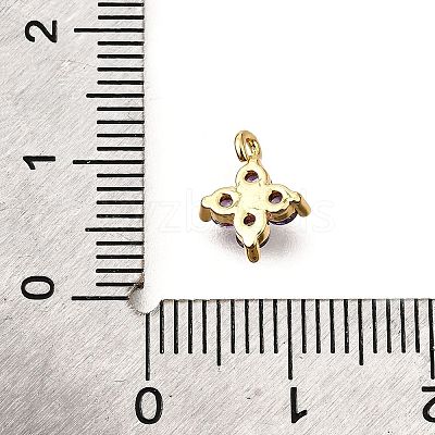 Brass Micro Pave Cubic Zirconia Pendants KK-D356-07G-G-1