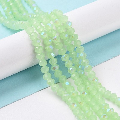 Electroplate Glass Beads Strands EGLA-A034-J4mm-L04-1