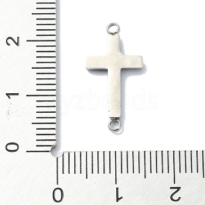 304 Stainless Steel Crystal Rhinestone Connector Charms STAS-Z065-02P-02-1