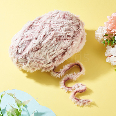 Super Bulky Imitation Fur Polyester Yarn OCOR-TAC0016-36E-1