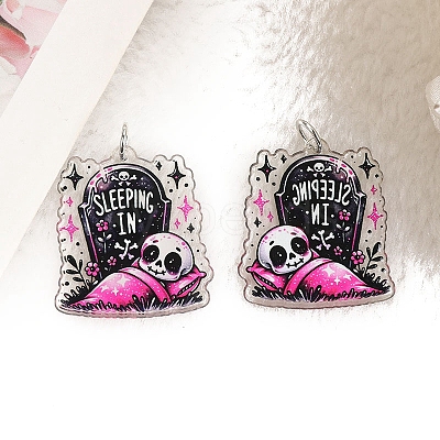 Halloween Acrylic Pendants PW-WGEF461-04-1