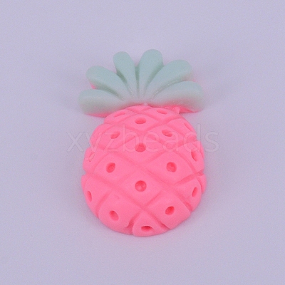 Opaque Frosted Resin Cabochon RESI-WH0009-10-1