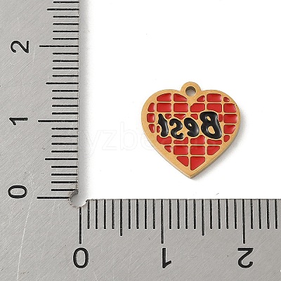 304 Stainless Steel Enamel Charms LS-STAS-P388-19C-G-1