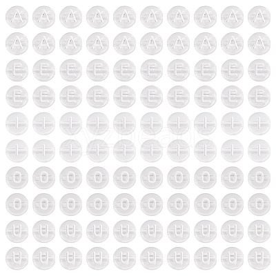 100Pcs 5 Styles Transparent Acrylic Beads OACR-TA0003-48C-1
